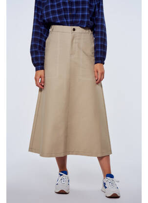 Jupe mi-longue beige LE FABULEUX MARCEL DE BRUXELLES femme