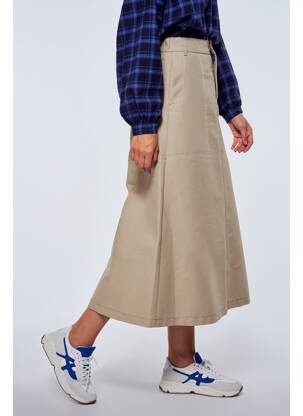 Jupe mi-longue beige LE FABULEUX MARCEL DE BRUXELLES femme