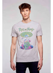 T-shirt gris RICK AND MORTY pour homme seconde vue