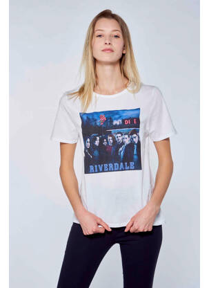T-shirt blanc RIVERDALE femme