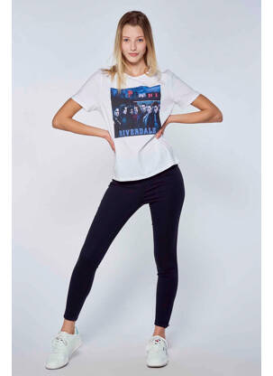 T-shirt blanc RIVERDALE femme