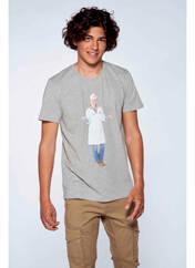 T-shirt gris MORA pour homme seconde vue