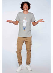 T-shirt gris MORA pour homme seconde vue