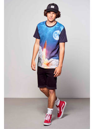 T-shirt bleu MORA homme