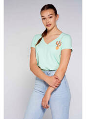 T-shirt vert MORA pour femme seconde vue