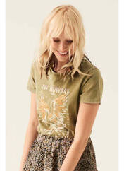 T-shirt vert GARCIA pour femme seconde vue