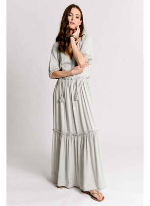 Robe longue beige MOLLY BRACKEN femme