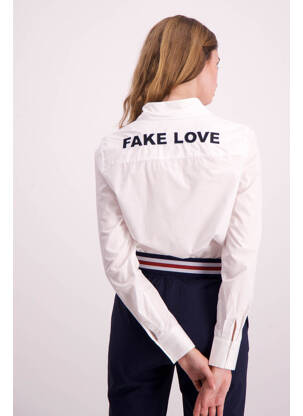 Chemisier blanc NIKKIE femme