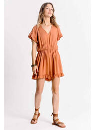 Combishort rouge MOLLY BRACKEN femme