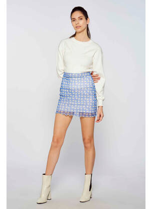 Jupe courte bleu DAISY STREET femme
