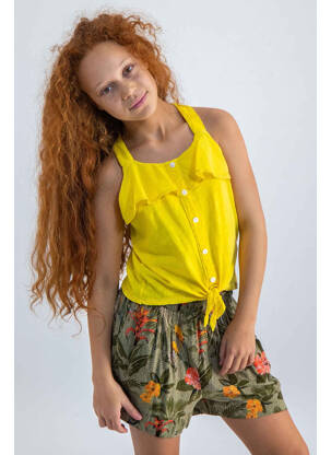 T-shirt jaune GARCIA pour fille