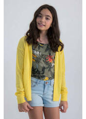 Gilet manches longues jaune GARCIA pour fille seconde vue