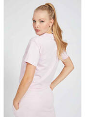 T-shirt rose GUESS pour femme seconde vue