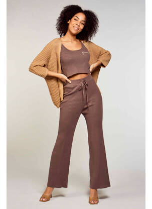 Pantalon flare marron GUESS femme