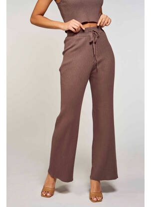 Pantalon flare marron GUESS femme