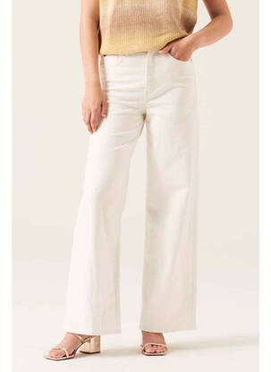 Jeans coupe droite beige GARCIA femme