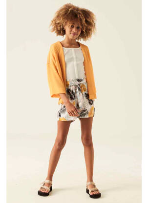 Gilet manches longues ocre GARCIA fille