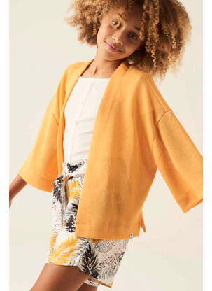 Gilet manches longues ocre GARCIA fille