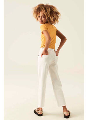 Jeans coupe droite blanc GARCIA fille