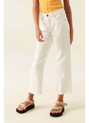 Jeans coupe droite blanc GARCIA fille