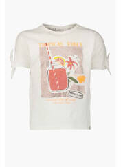 T-shirt blanc GARCIA pour fille seconde vue