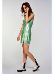 Robe courte vert OGL pour femme seconde vue