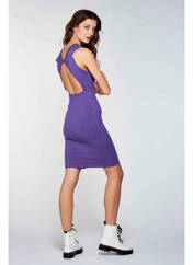 Robe courte violet OGL pour femme seconde vue