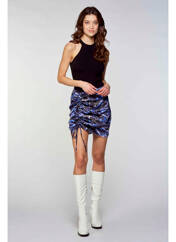 Jupe courte bleu OGL pour femme seconde vue