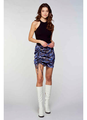 Jupe courte bleu OGL pour femme