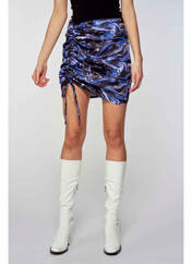Jupe courte bleu OGL pour femme seconde vue