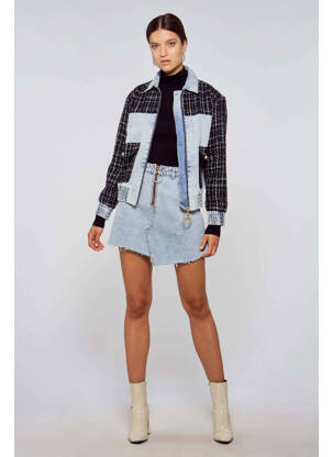 Jupe courte bleu OGL pour femme