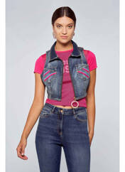 Veste en jean bleu OGL pour femme seconde vue