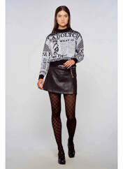 Pull blanc OGL pour femme seconde vue