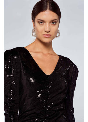 Robe courte noir OGL femme