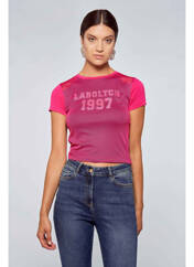 T-shirt rose OGL pour femme seconde vue