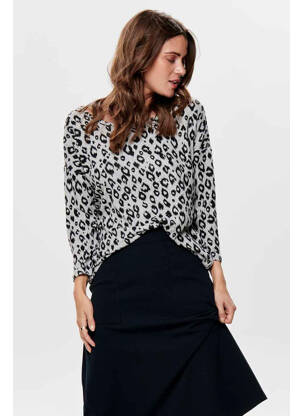 Pull gris ONLY pour femme