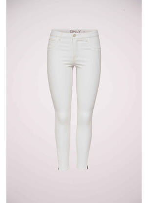 Pantalon slim blanc ONLY femme