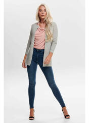 Gilet manches longues gris ONLY pour femme seconde vue