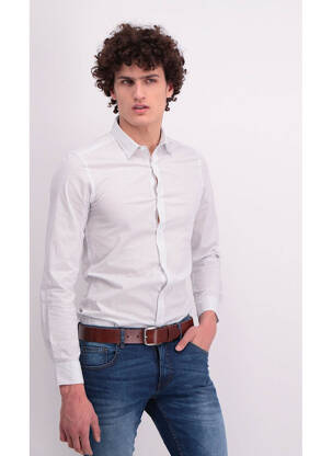 Chemise manches longues blanc ONLY&SONS pour homme