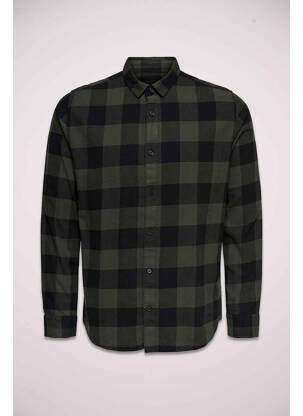Chemise manches longues vert ONLY&SONS homme