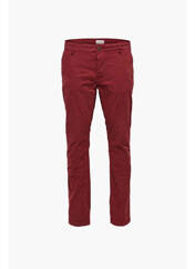 Pantalon chino rouge ONLY&SONS pour homme seconde vue