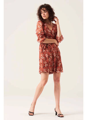 Robe courte orange GARCIA femme