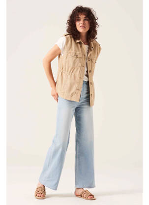Veste en jean marron GARCIA femme