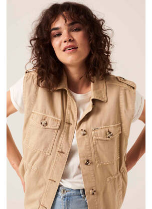 Veste en jean marron GARCIA femme
