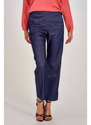 Pantalon droit bleu BELLITA femme