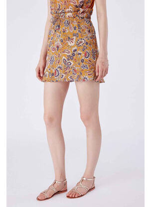 Jupe courte jaune NAF NAF femme