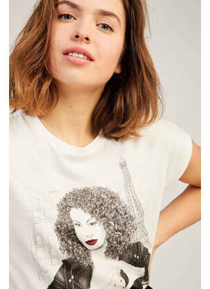 T-shirt beige NAF NAF femme