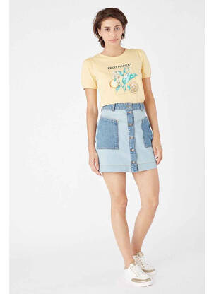 T-shirt jaune NAF NAF pour femme