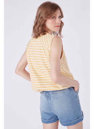 Top beige NAF NAF femme