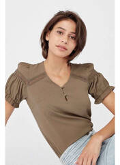 Top vert NAF NAF pour femme seconde vue